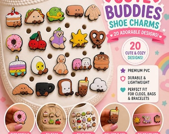 Ciondoli per scarpe Buddies – Accessori per zoccoli ispirati ai peluche