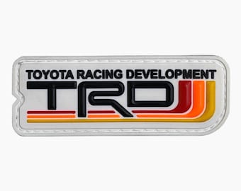 3D PVC-klittenbandpatches – TRD-embleemstijl voor Toyota-liefhebbers