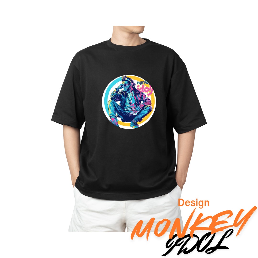 MONKEY IDOLT Shirt Png T-shirt Design Style for Adults Both Women and ...