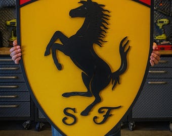 Splendida collezione di loghi da parete di supercar: Ferrari, Lamborghini, Pagani, Maserati e altro ancora: arricchisci la tua caverna con design di auto iconiche