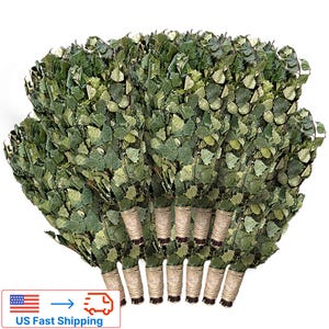 Birch Sauna Whisks (12 pcs) – Hand-Tied Birch Veniks for Authentic Sauna Experience, Sauna lover gift, Sauna brooms