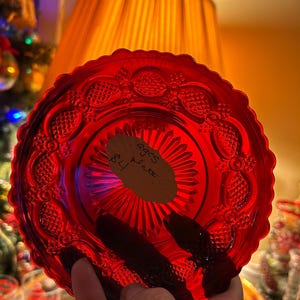 Avon Cape Cod Ruby Red Bread Plates (Set of 6) - 1876 Collection