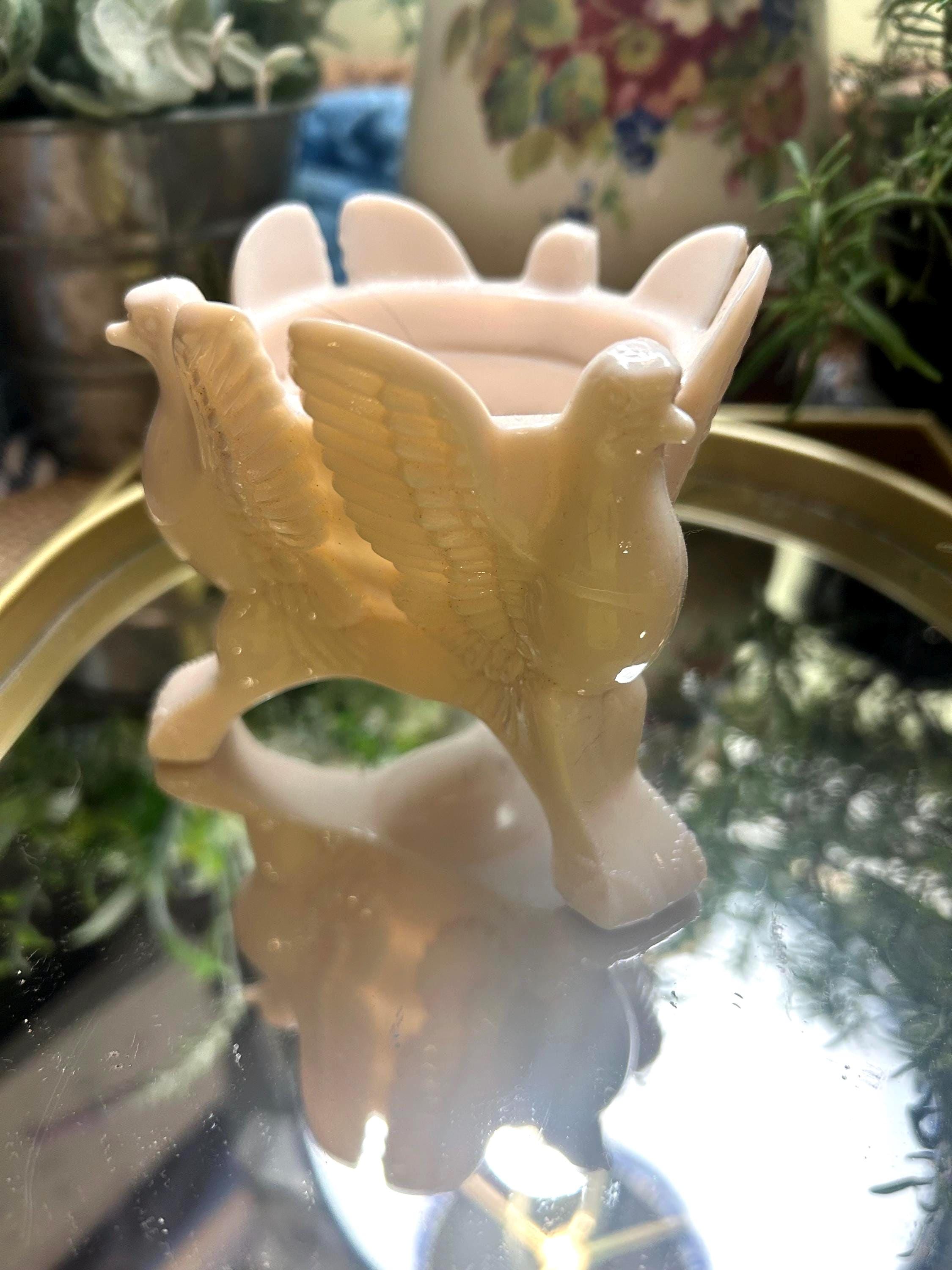 Jeanette Pink Milk Glass - Etsy