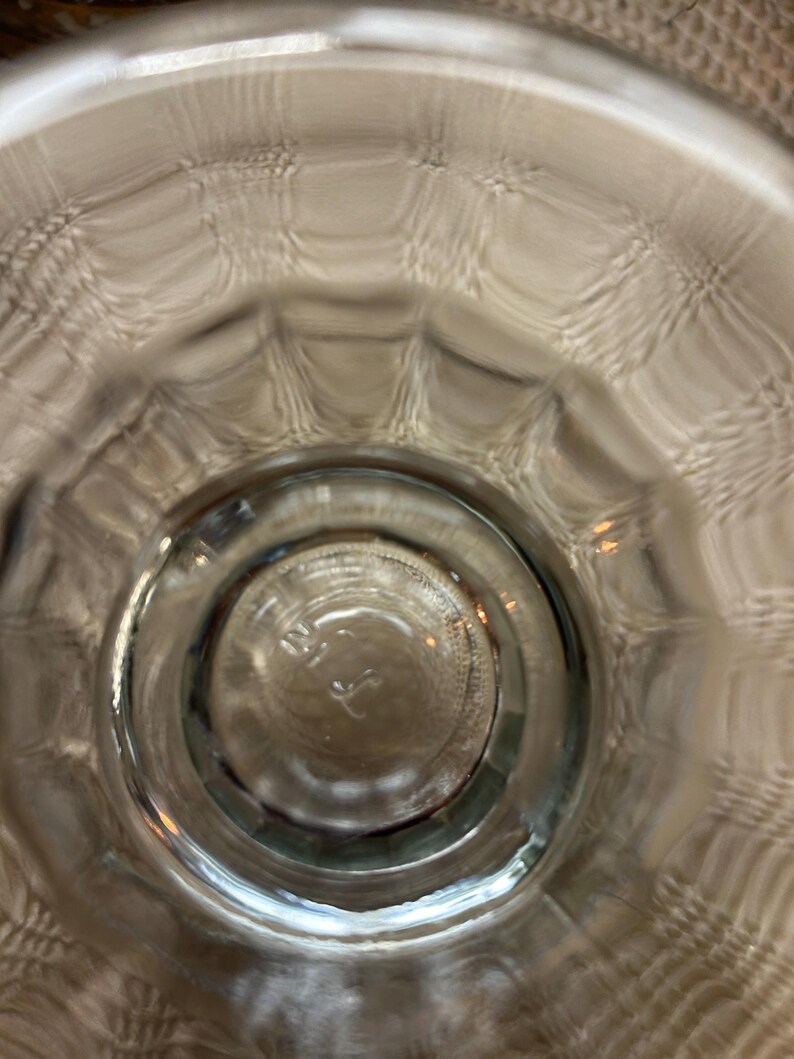 Libbey Ribbed Glassware Vintage Libbey Ribbed Optic Clear Glass Compote Pedestal Bowl - Etsy