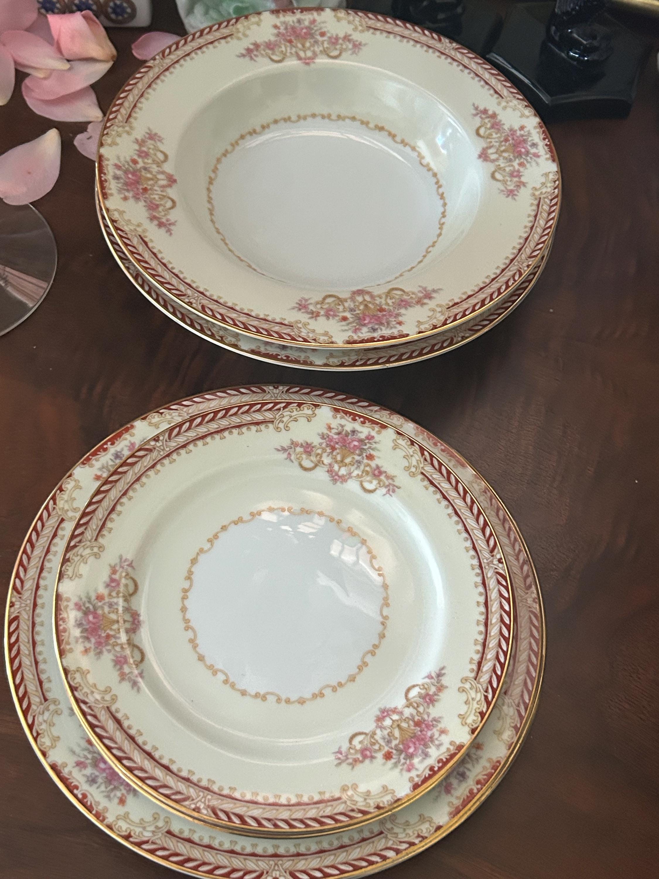 Vintage Noritake Royal Ruby China Replacements – 1940s Floral Cream ...