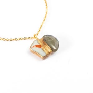 Labradorite Necklace,  Kintsugi jewelry, Tough time gift