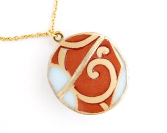 Kintsugi-ketting - Jubileumcadeau voor echtgenote, inspirerende ketting voor vrouw, aanmoedigingscadeau voor kankeroverlevende