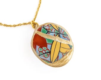 Kintsugi-ketting - Jubileumcadeau voor echtgenote, inspirerende ketting voor vrouw, aanmoedigingscadeau voor kankeroverlevende