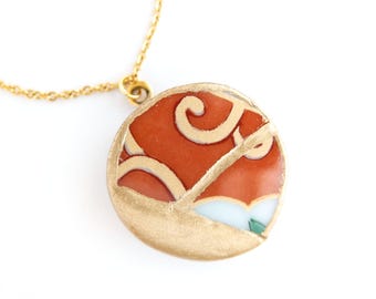 Kintsugi-ketting - Jubileumcadeau voor echtgenote, inspirerende ketting voor vrouw, aanmoedigingscadeau voor kankeroverlevende
