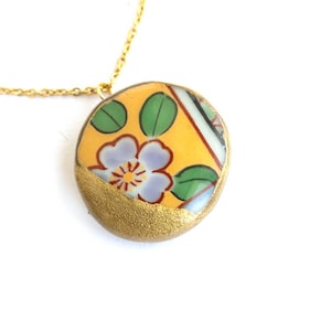 Kake Necklace,  Kintsugi jewelry, Tough time gift