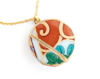 Kintsugi-ketting - Jubileumcadeau voor echtgenote, inspirerende ketting voor vrouw, aanmoedigingscadeau voor kankeroverlevende
