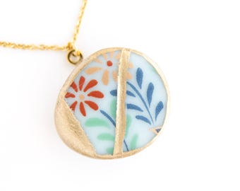 Kintsugi-ketting - Jubileumcadeau voor echtgenote, inspirerende ketting voor vrouw, aanmoedigingscadeau voor kankeroverlevende