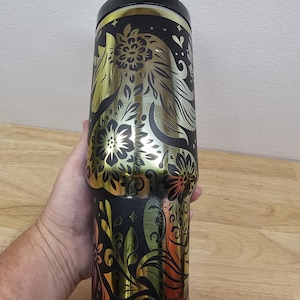 40 Unzen Einhorn Laser gravierter Becher mit individuellem Namen