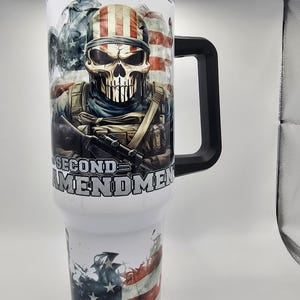Second Amendment 40oz Tumbler, Customizable Gift