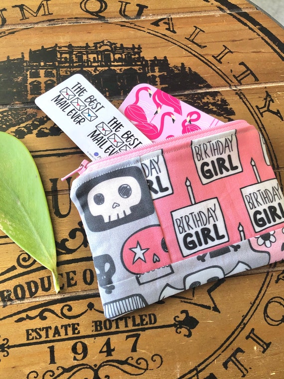 Birthday Girl Coin Purse Gift Card Holder Zippered Pouch Etsy
