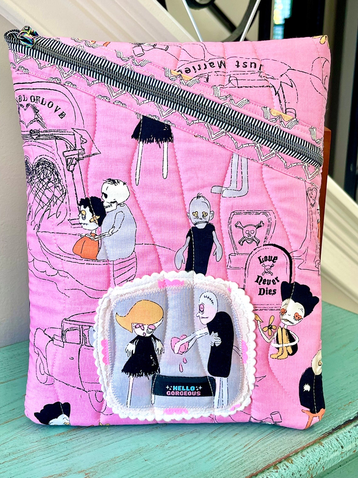 Handmade Large Hemingway Zipper Pouch, for Ipad, Supernote, Remarkable ...