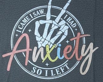 Anxiety T-Shirt, Introvert Slogan Tee