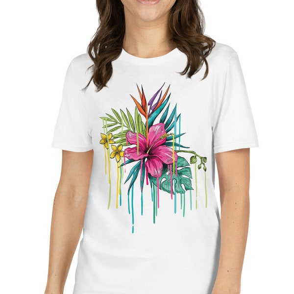 Comfort Wild Flower T | Gift Tee | Flower Printed Tshirt for Women & Men | Flower Tee Shirt, boho tee,, Vintage Gift