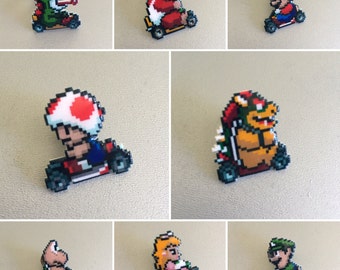 Super Mario Kart Pin // Nintendo Hat Pin // Tie Tack // Retro lapel pin // resin coated shrink plastic similar to enamel pin