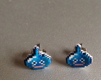 slimer - dragon quest stud earrings