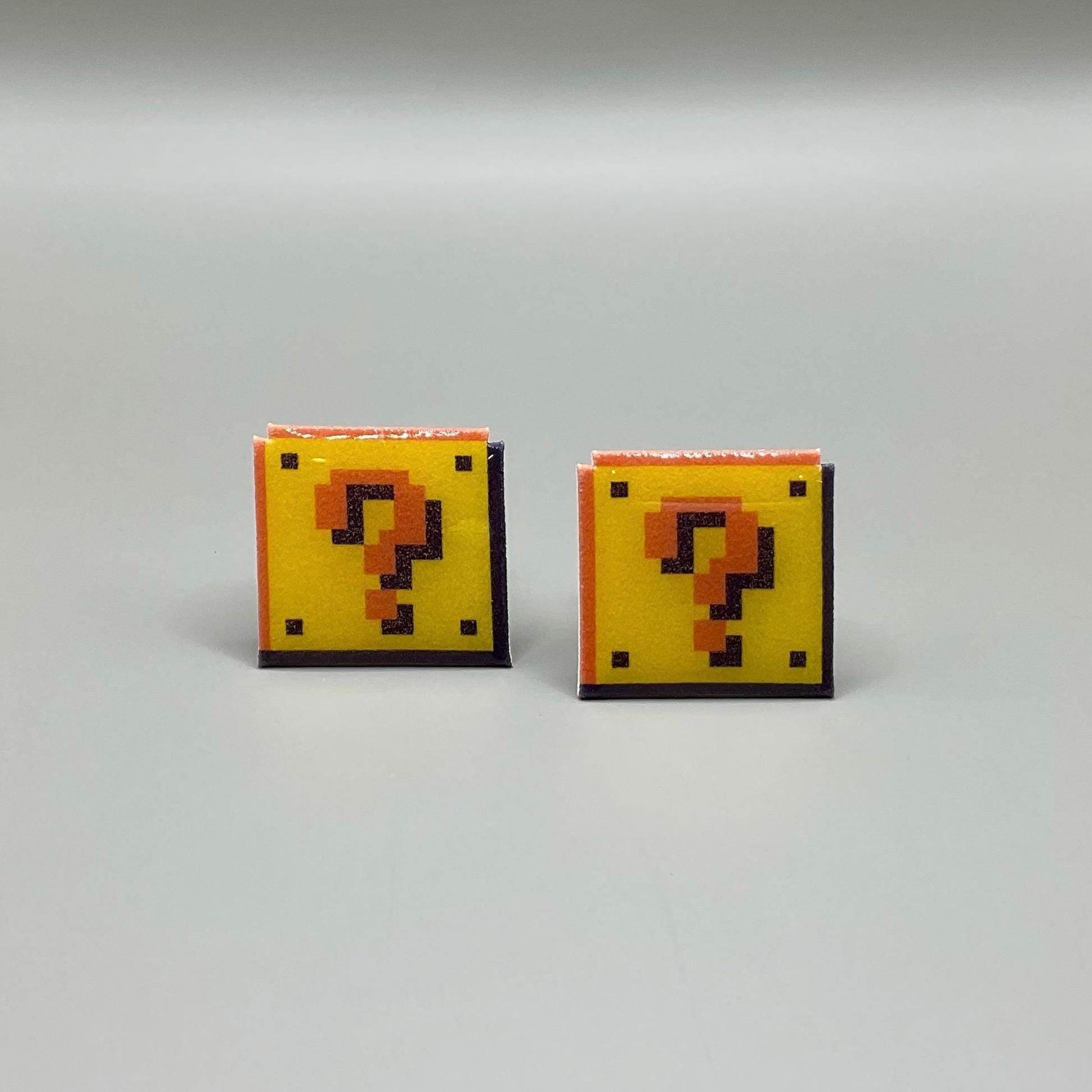 スーパーマリオ クエスチョンブロック カフスボタン // クエスチョンボックス マリオ // ビデオゲーム カフスボタン // オタク ウェディング  カフスボタン // ゲーマー ウェディング カフスボタン - Etsy 日本