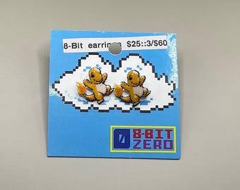 Charmander Earrings // Charmander // Pokémon Earrings // Pokémon // Charmander Accessories // Gamer Girl Earrings // Pixel Earrings
