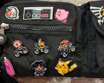 Toad Bike Pin Mario Kart // Nintendo Hat Pin // Toad Bike // Toad // Mario Kart // resin coated shrink plastic similar to enamel pin