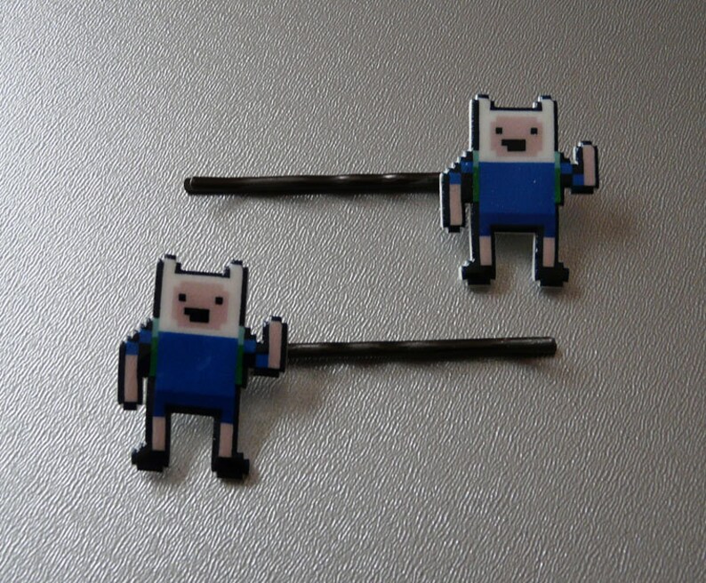 dude, what the bjork adventure time finn the human bobbypins/barrettes image 2