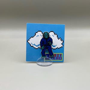 Jason Voorhees Pin // Freitag der 13te Pin // Nintendo Hutnadel // Retro Anstecknadel // harzbeschichteter Schrumpfplastik ähnlich Emaille Pin