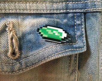 Legend of Zelda Rupee pin (choose a color)