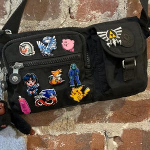 Sonic the Hedgehog Pin // Tails Pin // Sonic // Tails // Sega // Gamer Pin // 8Bit // Backpack Pin // Nerdy Pin
