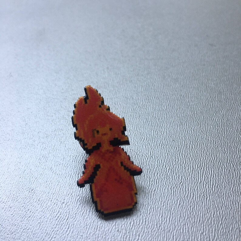 adventure time flame princess pin // Nintendo Hat Pin // Tie Tack // Retro lapel pin // resin coated shrink plastic similar to enamel pin image 3
