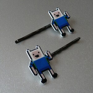 dude, what the bjork adventure time finn the human bobbypins/barrettes image 3