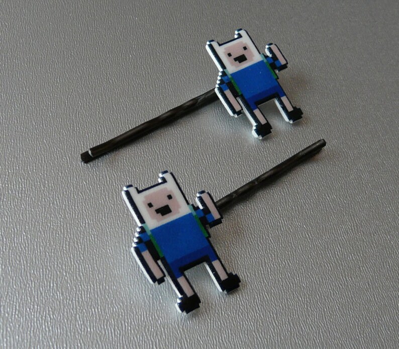 dude, what the bjork adventure time finn the human bobbypins/barrettes image 3