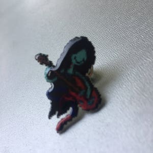 adventure time marceline vampire pin // Nintendo Hat Pin // Tie Tack // Retro lapel pin // resin coated shrink plastic similar to enamel pin image 3