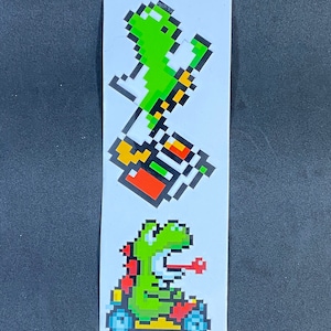 Yoshi Pixelated Sticker Pack  // Video Game Stickers // Nintendo Stickers // Car Decals // Super Mario World Super Mario Kart