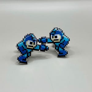 megaman Cufflinks // Video Game Cufflinks // Geek Wedding Cufflinks // Gamer Wedding Cuff Links // Groomsmen Gift