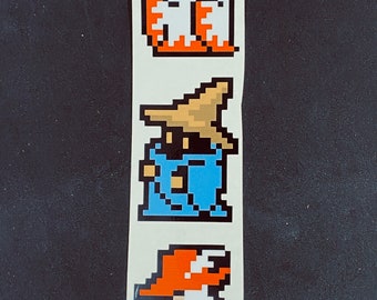Final Fantasy  Mages Pixelated Sticker Pack  // Video Game Stickers // Geek Stickers // Car Decals // Kiss Cut Vinyl Stickers