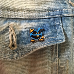 dr. mario virus pin // Nintendo Hat Pin // Tie Tack // Retro lapel pin // resin coated shrink plastic similar to enamel pin
