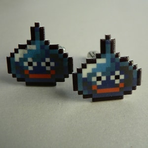 slime - dragon quest Cufflinks // Video Game Cufflinks // Geek Wedding Cufflinks // Gamer Wedding Cuff Links // Groomsmen Gift