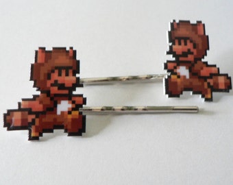 wanna buy a squirrel - super mario 3 tanooki bobbypins