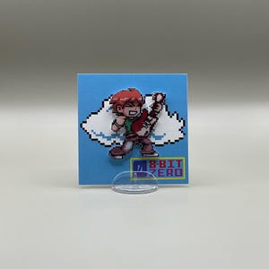 Scott Pilgrim Bass Pin // Scott Pilgrim VS The World // Scott Pilgrim Comic Game // hartsbelagd krympplast liknande emaljnål