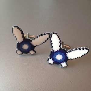 navi - legend of zelda / ocarina of time Cufflinks // Video Game Cufflinks // Geek Wedding Cufflinks // Gamer Wedding Cuff Links