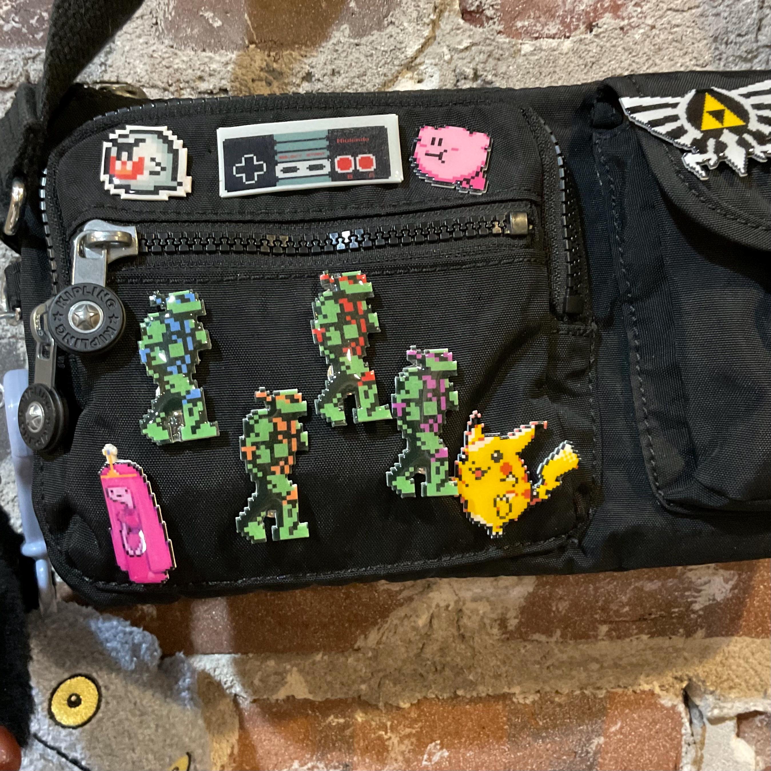 Teenage Mutant Ninja Turtles Pin // Nintendo Hat Pin // TMNT Pin // TMNT NES Game // resin coated shrink plastic similar to enamel pin