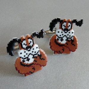 man&#39;s best friend - duck hunt Cufflinks // Video Game Cufflinks // Geek Wedding Cufflinks // Gamer Wedding Cuff Links // Groomsmen Gift