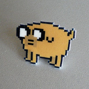 adventure time jake the dog pin // Nintendo Hat Pin // Tie Tack // Retro lapel pin // resin coated shrink plastic similar to enamel pin
