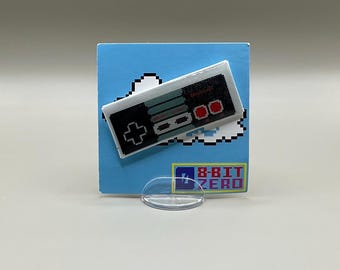 NES Controller Pin // NES //  Retro lapel pin // Gamer Pin // Nintendo Pin // resin coated shrink plastic similar to enamel pin