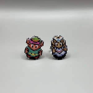 Zelda & Link - Link to the Past Cufflinks // Video Game Cufflinks // Geek Wedding Cufflinks // Gamer Wedding Cuff Links // Groomsmen Gift