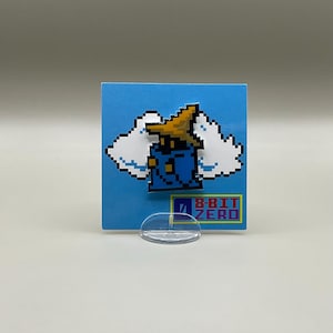 Final Fantasy Black Mage Pin // Nintendo Hat Pin // Black Mage // Final Fantasy // resin coated shrink plastic similar to enamel pin