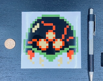 Metroid Sticker // Video Game Sticker // Super Nintendo Stickers // Car Decals // Kiss Cut Vinyl Stickers